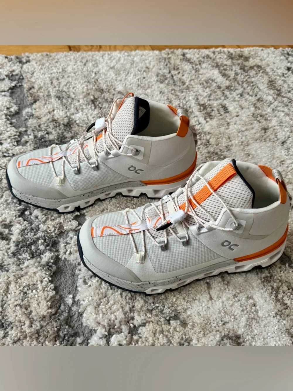 On Running Cloudtrax White&Orange and hiking shoes M 8